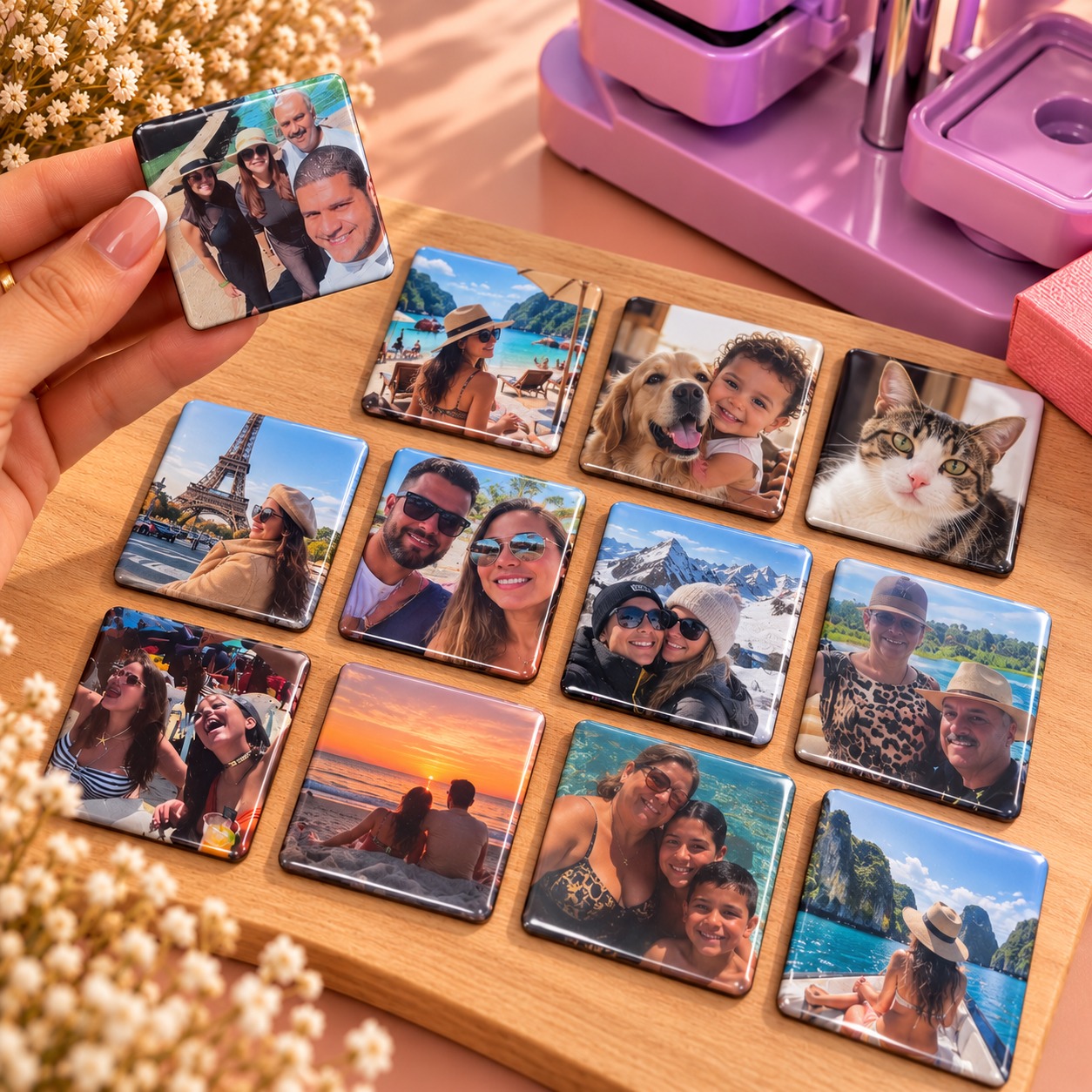 Kit 12 Ímãs Personalizados
