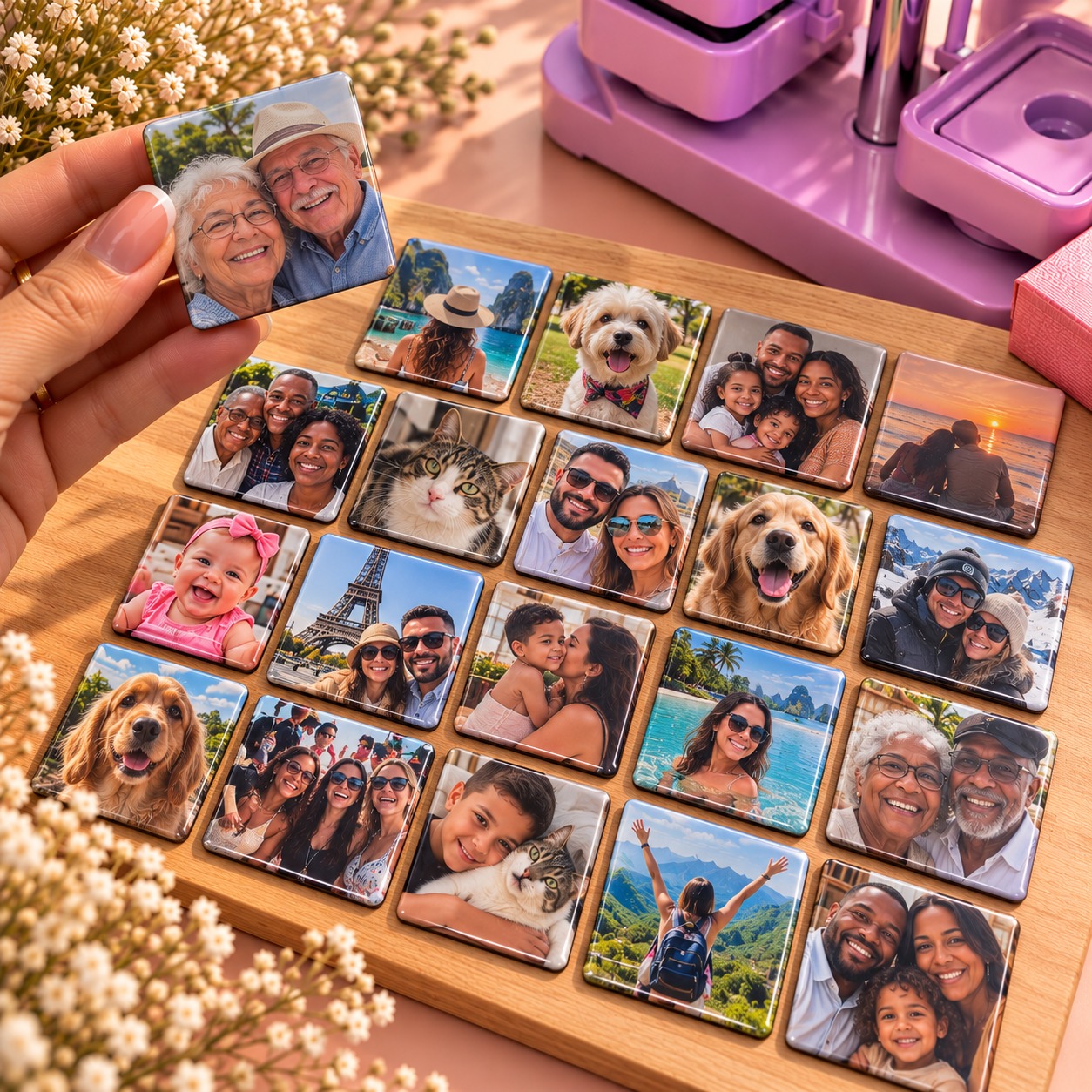Kit 20 Ímãs Personalizados